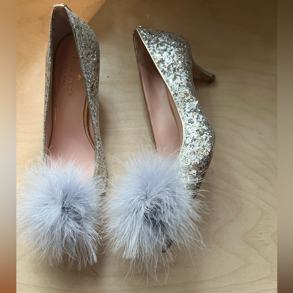 Kate spade glitter pumps